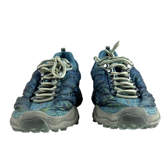 ACNE STUDIOS BUBBA CN255 BUBBLE KNIT BLUE GREEN LACE UP SNEAKER TENNIS SHOE - Picture 12 of 16